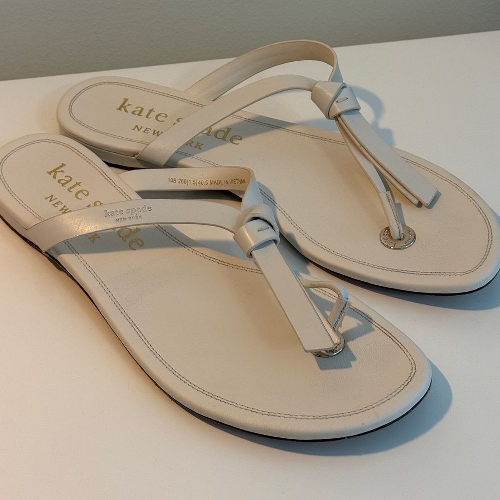 Kate Spade Elegant Cream Sandals